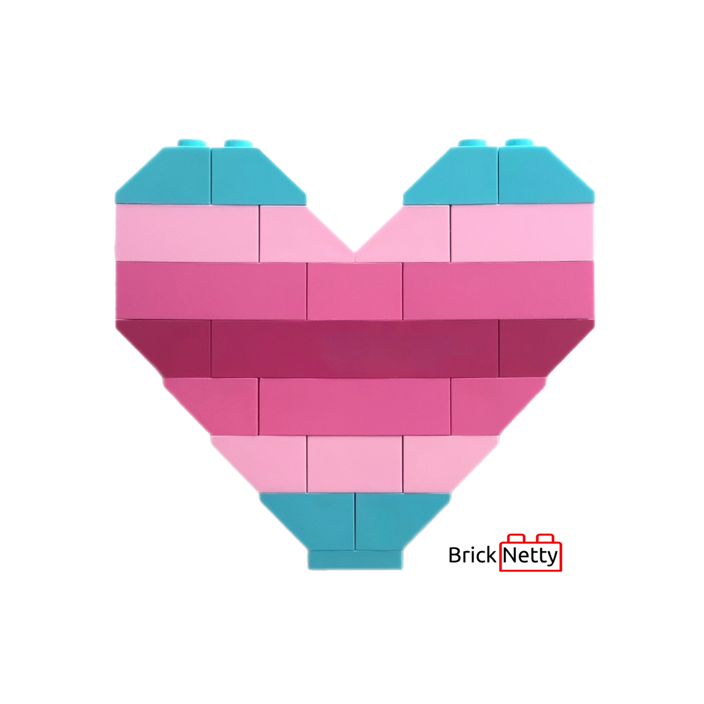 Badge- Trans Femme Pride Flag Heart