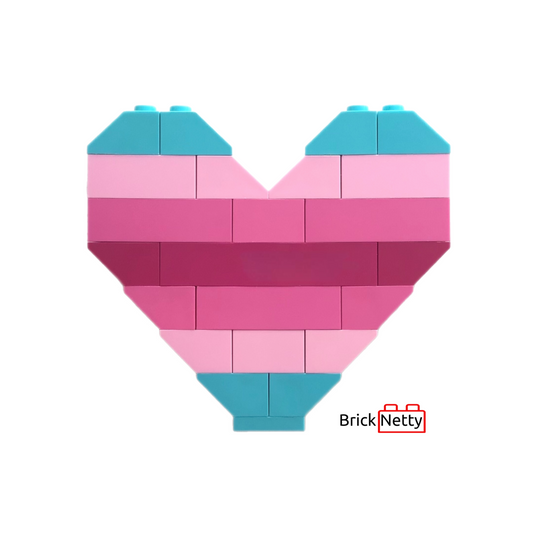 Badge- Trans Femme Pride Flag Heart