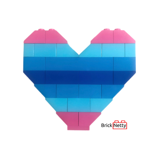 Badge- Trans Masc Pride Flag Heart