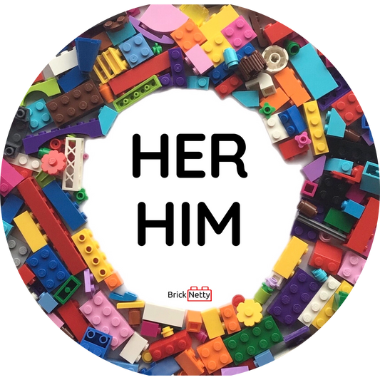 Badge- Pronoun Badge Her/ Him