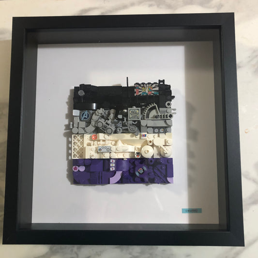 Collage Art- Asexual Pride Flag